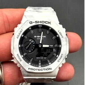 Casio G-Shock GAE2100GC-7A Men’s Carbon Core Camo White Green Khaki Watch NIBWT